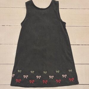 Gymboree Gray Dress with Colorful Bow Accents